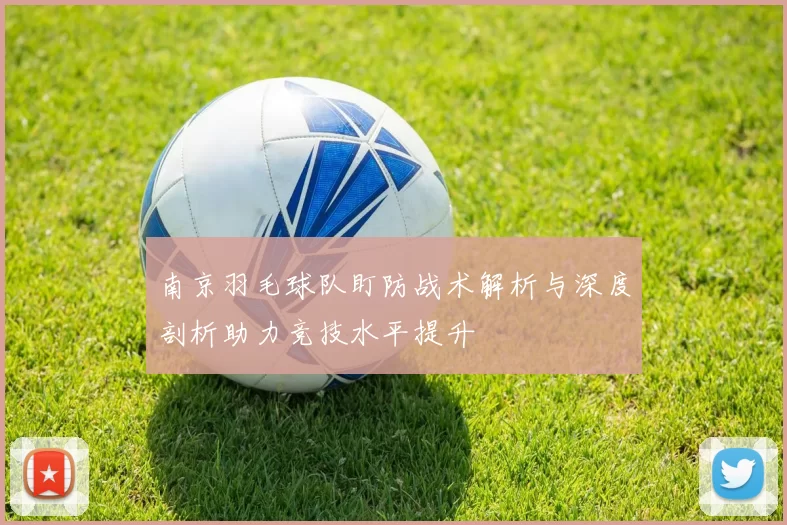 南京羽毛球队盯防战术解析与深度剖析助力竞技水平提升